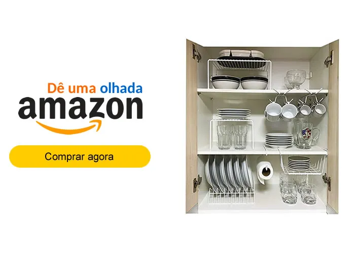 KIT ORGANIZADORES DE ARMÁRIO DE COZINHA - 7 UNIDADES EM AÇO ESSE KIT CONTÉM: 2 - Porta Xícaras com capacidade para 8 xícaras 1 - Porta Pratos Escorredor Vertical 1 - Organizador de armário modelo Médio 32cm 1 - Organizador de armário modelo Pequeno 22cm 1 - Cesto Suspenso Pequeno 1 - Porta Papel Toalha Suspenso O visual é moderno e aumenta a capacidade de seu armário, além de ser feito em aço e com pintura branca com tratamento antiferrugem. 

CARACTERÍSTICAS DO PRODUTO: PORTA XÍCARAS: A solução ideal para acabar com o empilhamento de xícaras ou canecas! O Porta xícaras é acoplado em prateleiras de 15mm a 18mm de espessura, permitindo a organização constante e a praticidade na hora de guardar ou retirar suas louças. Dimensões: 27x12x6,9cm Suporta até 5kg ORG. TAMPA DE PANELAS Deixe sua cozinha mais organizada e prática com o Organizador de tampa de panelas DiCarlo Home. 

Permitindo que até 6 tampas sejam organizadas por produto, ele facilita o acesso a cada uma e deixa o seu dia a dia mais prático! Dimensões: 33,5x14x15,5cm Suporta até 5kg ORGANIZADOR MÉDIO Largura: 20cm Altura: 15cm Comprimento: 32cm Suporta até 5kg ORGANIZADOR PEQUENO Largura: 20cm Altura: 15cm Comprimento: 22cm Suporta até 5kg PORTA PRATOS VERTICAL O Porta Pratos Vertical é excelente para organizar suas louças com muito mais praticidade, tornando seu dia a dia mais fácil e mais organizado. Suporta até 15kg Medida= 24 x 17 x 7 cm CESTO SUSPENSO PEQUENO Aproveite melhor o espaço útil de seus armários com o Cesto suspenso. Feito de aço carbono e com acabamento em pintura Epóxi, seu encaixe é ideal para prateleiras de 15mm a 18mm. Dimensões: 25,5x20x12,5cm Suporta até 5kg PORTA PAPEL TOALHA SUSPENSO A solução ideal para armazenar seu rolo de papel toalha de forma organizada e principalmente higiênica. 

O Porta Papel Toalha é acoplado em prateleiras de 15mm a 18mm de espessura, permitindo a organização constante. Dimensões: 30x11cm Suporta até 2kg Material: Aço
, Organizador de Mesa, Modalidade Dropship e , em, Brasil
