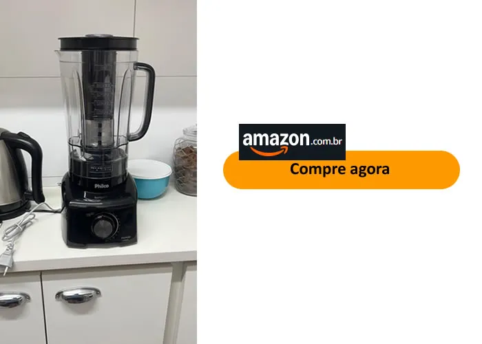 O que a Philco diz  sobre o produto:


Cor:‎Preto

Características especiais: ‎12 velocidades + pulsar, Acompanha Filtro, Potência de 1200W

Peças para montagem: ‎Copo dosador, manual de instruções e mini folder.

Voltagem:‎127 Volts

Dimensões do produto: ‎17,5 x 20 x 42,5 cm; 1,89 quilogramas

, Fritadeira sem óleo, Blender Zoop  e Ferro a vapor, em, Brasil