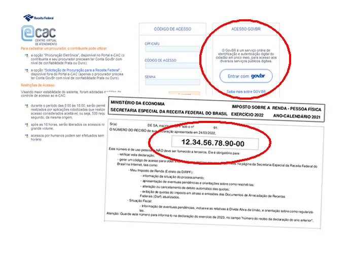 Saiba localizar o número do Imposto de Renda para preenchimento no programa.

Você pode criar uma conta no portal GOV.BR ou pelo App para ter acesso ao seu imposto de renda acessado pelo E-CAC, você devera realizar a biometria para confiramção dos seus dados.

A númeração do imposto de renda é composta de 12 (doze) números.


Para isso você precisa criar uma conta do GOV.BR e permitir nível prata ou ouro na sua conta, acesse o portal E-CAC, com a conta do GOV.BR.

Após realizar a criação da sua conta GOV.BR no sistema, acesse o menu>>meu imposto de renda>>cópia do recibo da declaração do seu imposto de renda.

, imposto de renda numero do recibo, Qual é o número do Imposto de renda e Restituição imposto de renda, em, Brasil