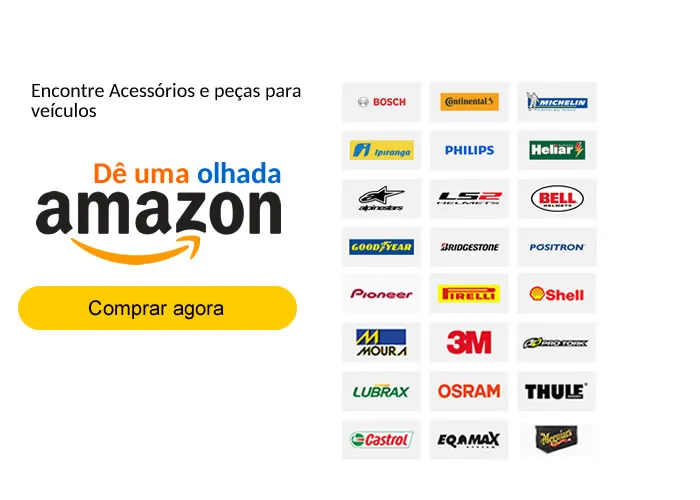 O que consigo encontrar em autopeças na Amazon?

Na Amazon, você encontra o que precisa em Autopeças. Navegue pelos nossos produtos e confira nossa seleção em cuidados automotivos, som automotivo, bateria para carro, acessórios, capacetes e mais com os melhores preços.

Quais são as peças de carros mais vendidas?

Para encontrar os itens mais vendidos na Amazon, basta acessar a página de Mais Vendidos em Automotivos.

Quais são os acessórios para carro e moto?

Para o carro, encontre peças, som multimídia, eletrônicos, óleos e fluídos e mais opções em Acessórios para Carro. Já para motos, confira nossa seleção de produtos em vestuário e proteção, capacetes, bauletos e mochilas e mais em Acessórios para Moto.

Quais são as formas de pagamento na Amazon?

Para ter acesso a essas informações de forma detalhada, viste a nossa página de Meios de Pagamento.

Quer ficar por dentro das ofertas?

Na Amazon Brasil, você pode aproveitar promoções diariamente com as Ofertas do Dia. Para saber das novidades, baixe o app da Amazon e ative as notificações para receber avisos sobre ofertas disponíveis. Inscreva seu email e siga a @amazonbrasil nas redes sociais para acompanhar eventos como Book Friday, Black Friday, Semana do Consumidor e mais.

Quais são os benefícios da assinatura Amazon Prime?

Ao assinar o Amazon Prime, você tem acesso a ofertas e descontos exclusivos, aproveita frete GRÁTIS para todo o Brasil, sem valor mínimo de compra, em produtos elegíveis, além de ter acesso a filmes, séries, músicas e outros benefícios incluídos na assinatura. Explore todos os benefícios Prime e comece seu teste gratuito de 30 dias.
, Download de Catálogos, Catálogo de autopeças e Inteligência automotiva , em, Brasil