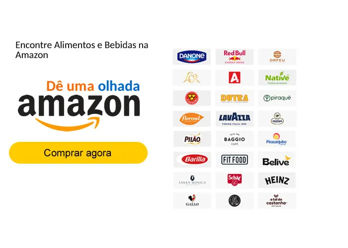 Encontre Alimentos e Bebidas na Amazon

Consigo comprar alimentos online na Amazon?

Na Amazon.com.br, você encontra os itens da sua lista de supermercado sem sair de casa. Navegue pela nossa seleção de produtos e aproveite os melhores preços em cafés, arroz e massas, lanches, bebidas alcóolicas e mais.

Qual o melhor lugar para comprar bebidas alcóolicas?

Você sabia que na Amazon você encontra uma seção exclusiva de bebidas alcóolicas? São diversas opções em cervejas, vinhos, espumantes, destilados e mais. Inclusive, no nosso Guia de Cervejas, te damos dicas preciosas para escolher as opções ideais para você.

Como economizar nas compras de supermercado?

Comprar online permite que você navegue por milhares de produtos, faça a comparação de preços e adicione no seu carrinho as melhores ofertas. Para saber das promoções em itens de supermercado e economizar ainda mais, basta acessar a página de Ofertas em Bebidas e Alimentos.

Quer aproveitar mais ofertas?

Você conhece o Programe e Poupe? 

Com ele, você ganha 10% off e frete grátis em todas as suas entregas recorrentes em produtos para a rotina. Já com o Amazon Super, você aproveita um desconto adicional (15% para membros Prime e 10% para não assinantes) na compra de 10 produtos ou mais em Alimentos, Bebidas, Cuidados Pessoais e Beleza, Produtos para Bebês, Limpeza da Casa e Pet Shop.

No nosso site, você pode aproveitar promoções diariamente com as Ofertas do Dia. Para ficar por dentro das novidades, baixe o app da Amazon e ative as notificações para receber avisos sobre ofertas disponíveis. Inscreva seu email e siga a @amazonbrasil nas redes sociais para acompanhar eventos como Book Friday, Black Friday, Semana do Consumidor e mais.

Quais são os benefícios da assinatura Amazon Prime?

Ao assinar o Amazon Prime, você tem acesso a ofertas e descontos exclusivos, aproveita frete GRÁTIS para todo o Brasil, sem valor mínimo de compra, em produtos elegíveis, além de ter acesso a filmes, séries, músicas e outros benefícios incluídos na assinatura. Explore todos os benefícios Prime e comece seu teste gratuito de 30 dias.
, Seleção de cápsulas, Azeite com trufa e Qualimport Azeite, em, Brasil