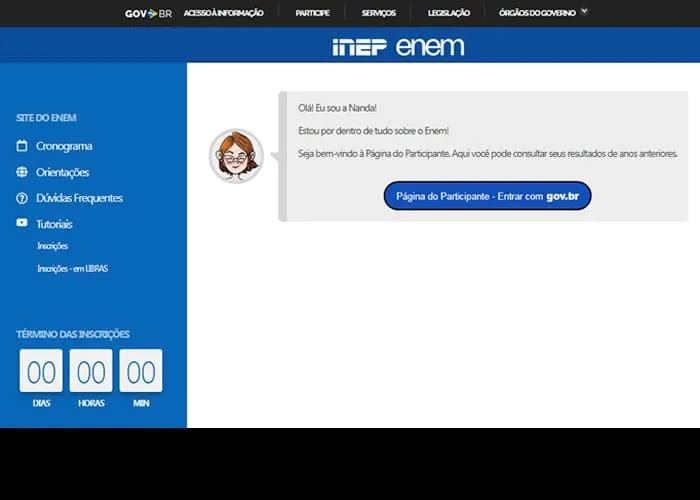Apesar de não ser obrigatório, MEC e Inep recomendam levá-lo nos dias de exame. Confira o passo a passo de como acessar as informações.

Instituto Nacional de Estudos e Pesquisas Educacionais Anísio Teixeira (Inep) disponibilizou, nesta terça-feira, 24 de outubro, o Cartão de Confirmação de Inscrição do Exame Nacional do Ensino Médio (Enem) 2023. O documento está disponível na Página do Participante e traz, entre outras informações, número de inscrição, data, hora e local de prova, além de registrar que o inscrito terá direito a atendimento especializado ou tratamento pelo nome social, se for o caso.

Apesar de não ser obrigatório, o Inep recomenda levar o cartão nos dias de exame (5 e 12 de novembro). Confira o passo a passo para acessar e imprimir o Cartão de Confirmação de Inscrição:

1 - O inscrito deve acessar a Página do Participante e selecionar o botão Página do Participante – Entrar com gov.br.

2- Em seguida, utilize seu login único do gov.br e clique em Continuar.

3 - Já na Página do Participante, à esquerda da tela, clique em Local de Prova.


, Graduação EAD, Bolsa universidade e Faculdade Turismo, em, Brasil